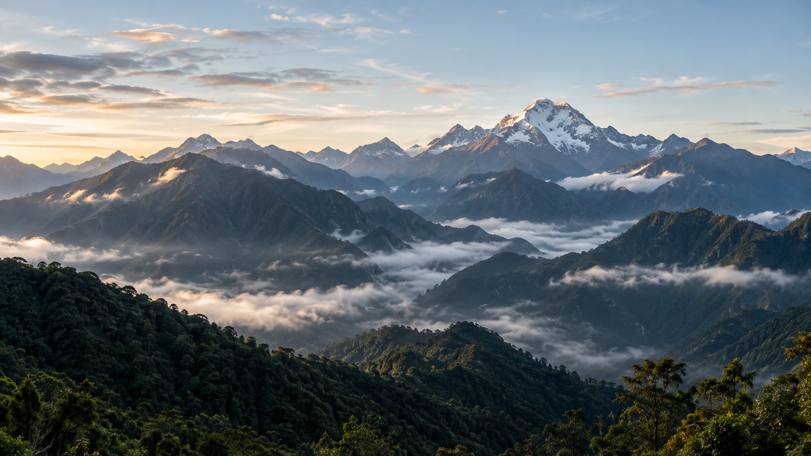 Paisaje montañoso de los Andes
